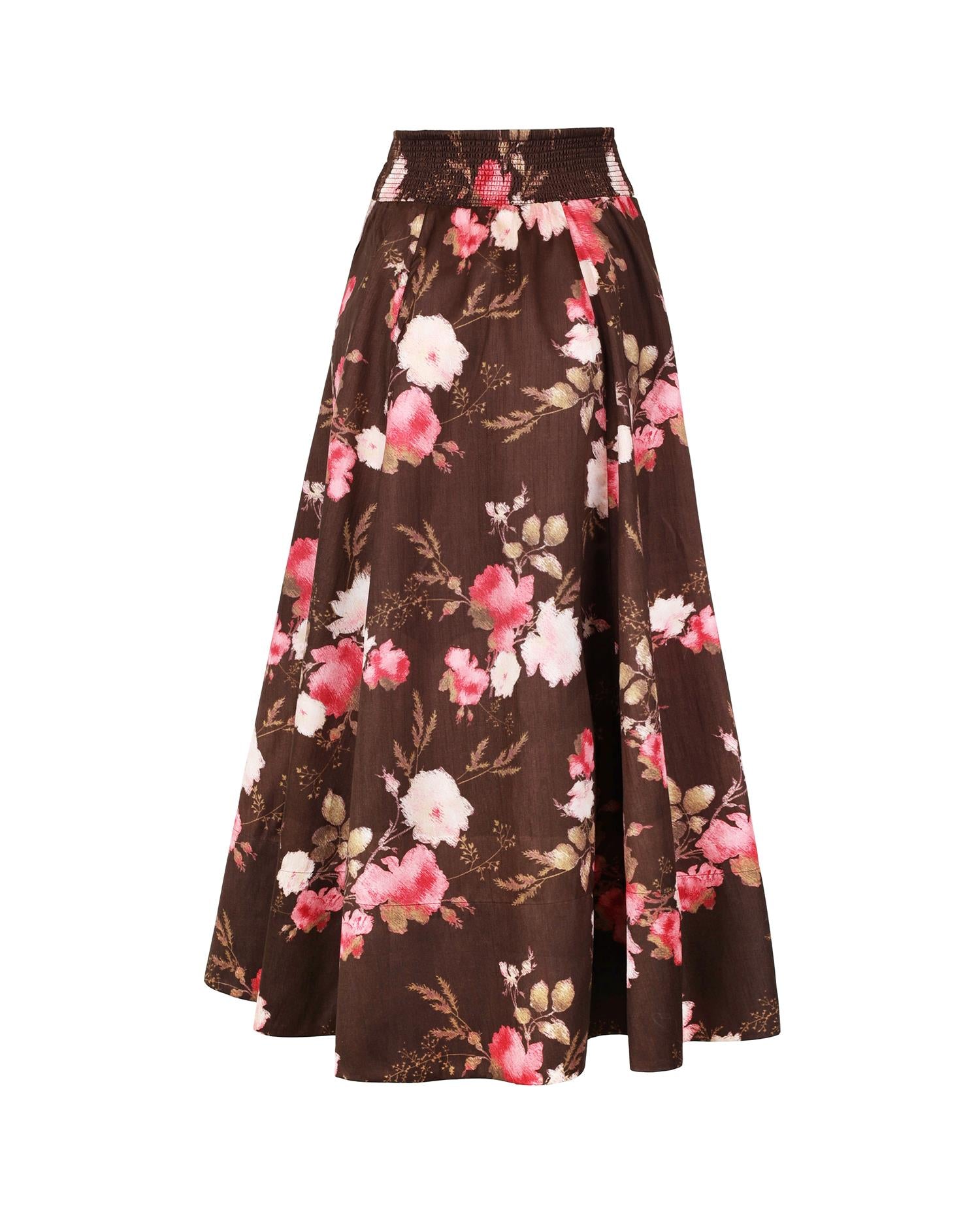 Taffeta Maxi Skirt