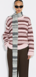 Fluffy Stripe Scarf