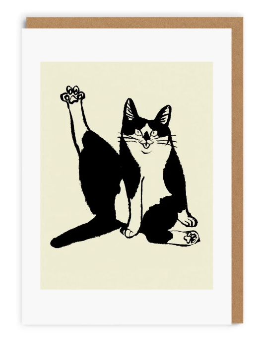 Cat Pose Greeting Card