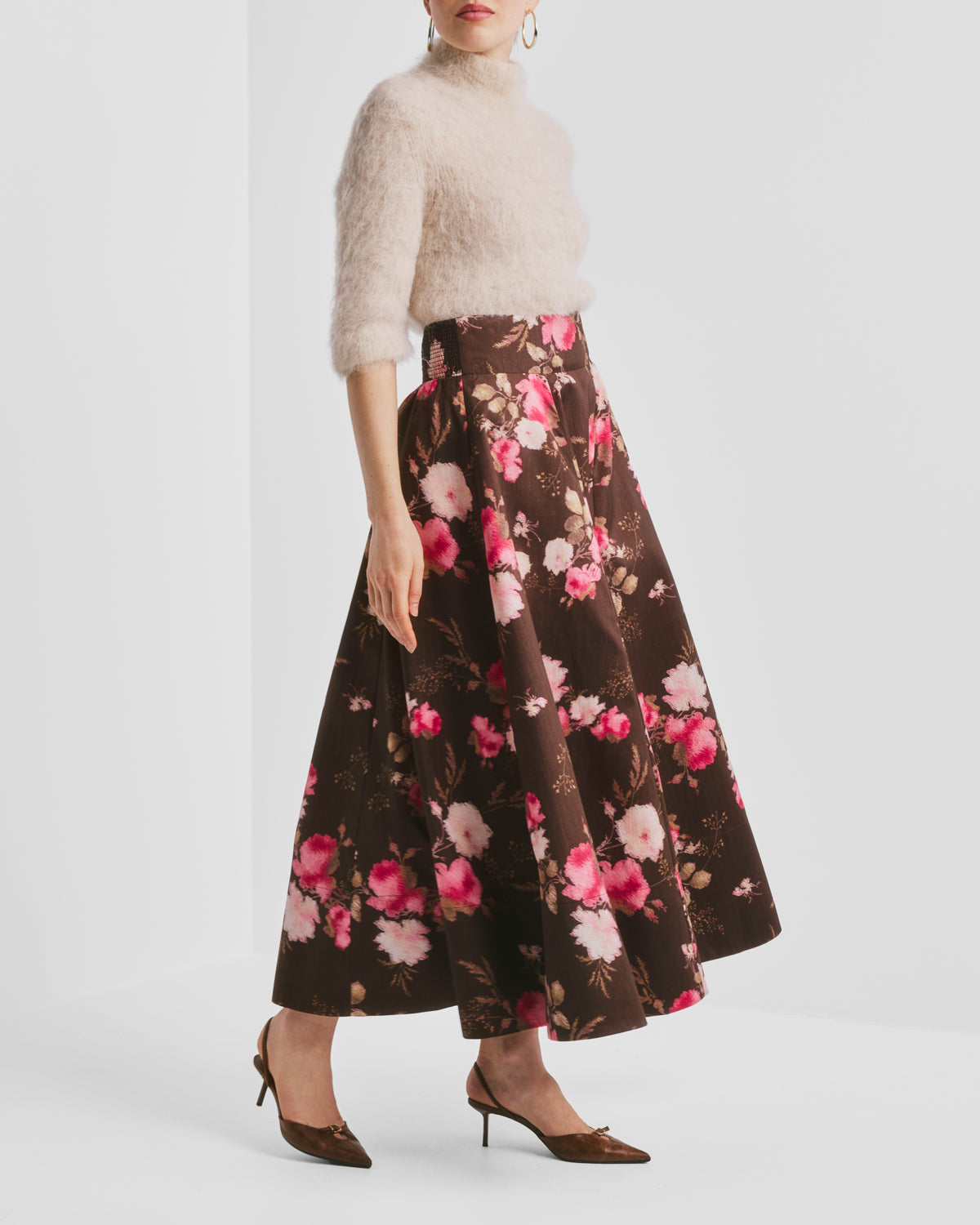 Taffeta Maxi Skirt