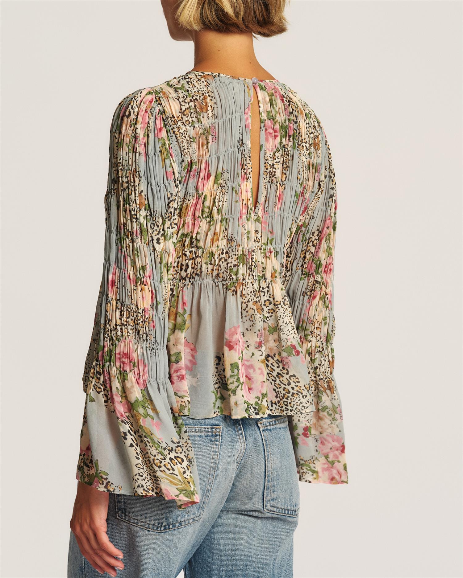 Georgette Smocking Top