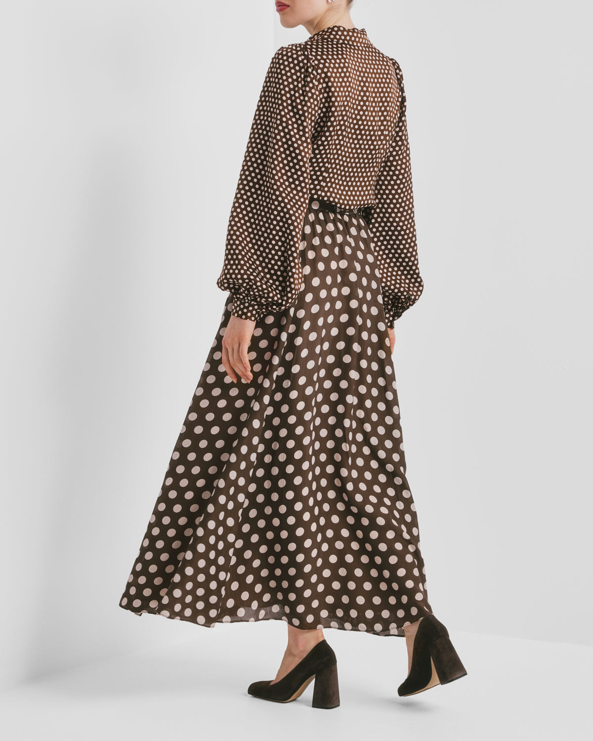 Striped Organza Maxi Skirt