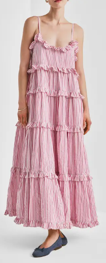 Seersucker Strap Dress