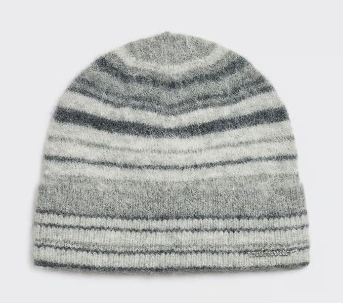 Fluffy Stripe Beanie