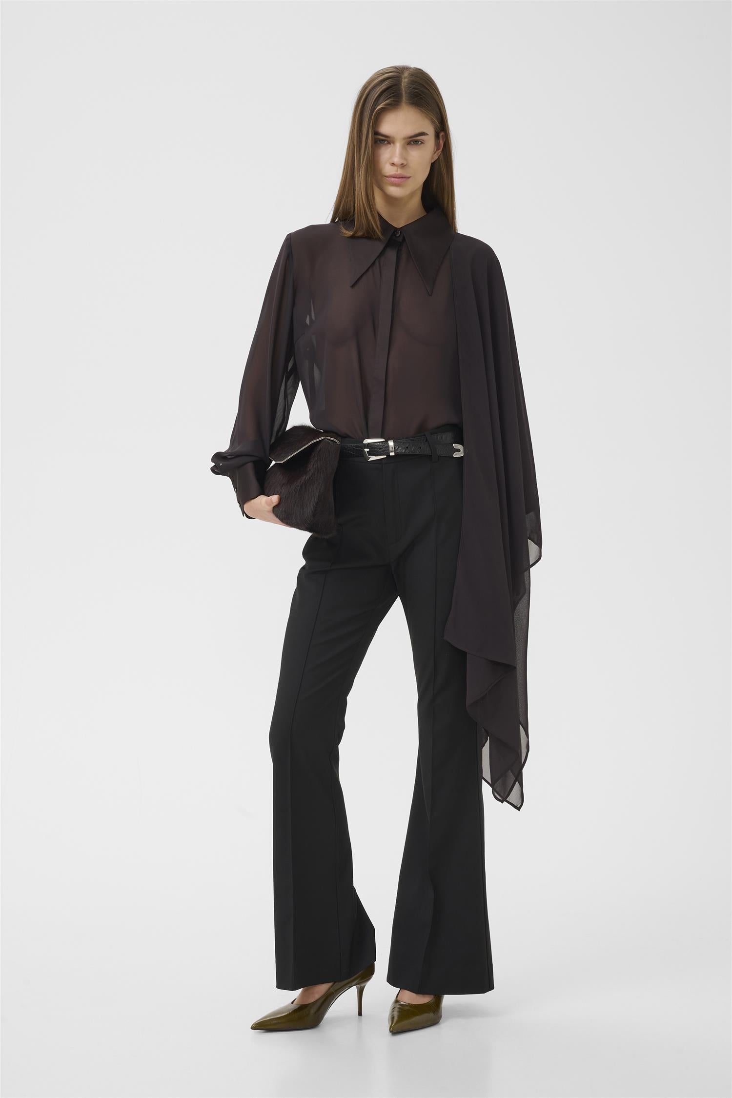 Gzlynne Scarf Shirt