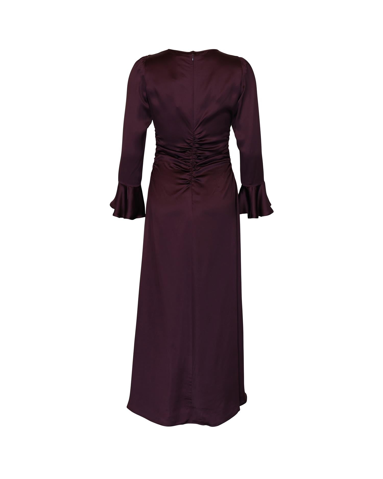 Satin Rouching Dress