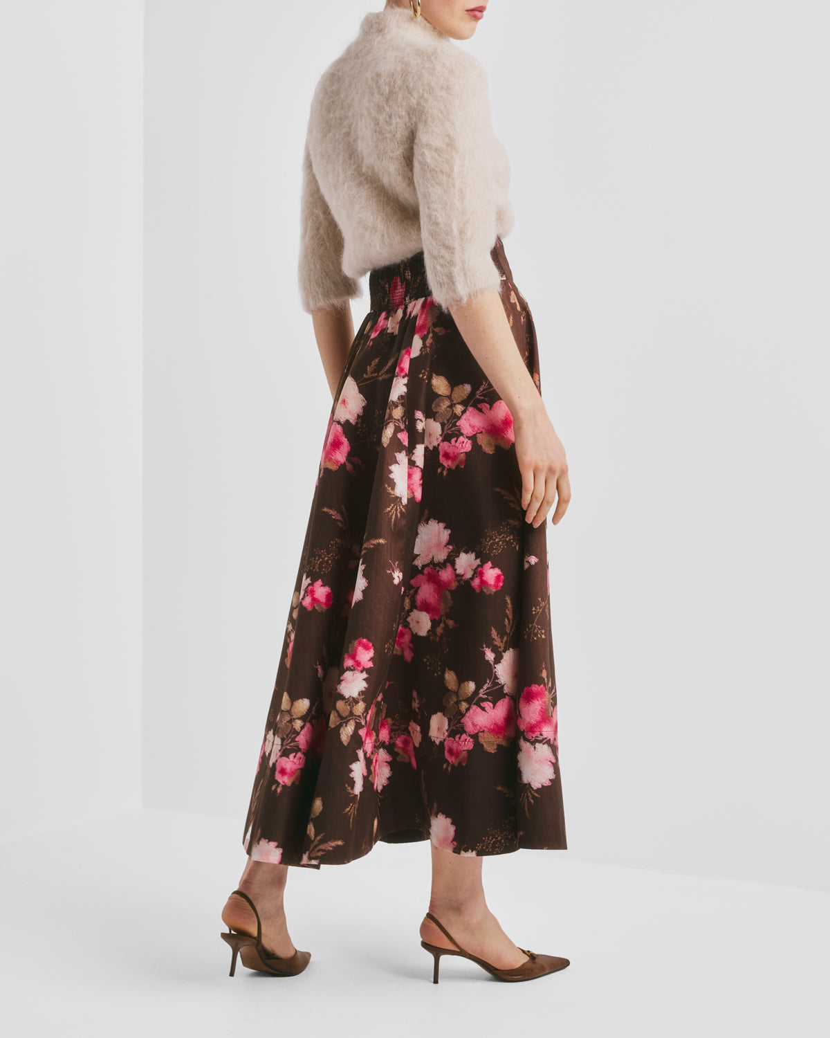 Taffeta Maxi Skirt