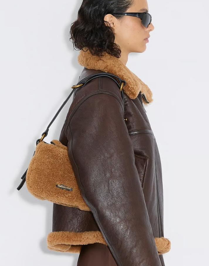 Bud Mini Shearling Bag
