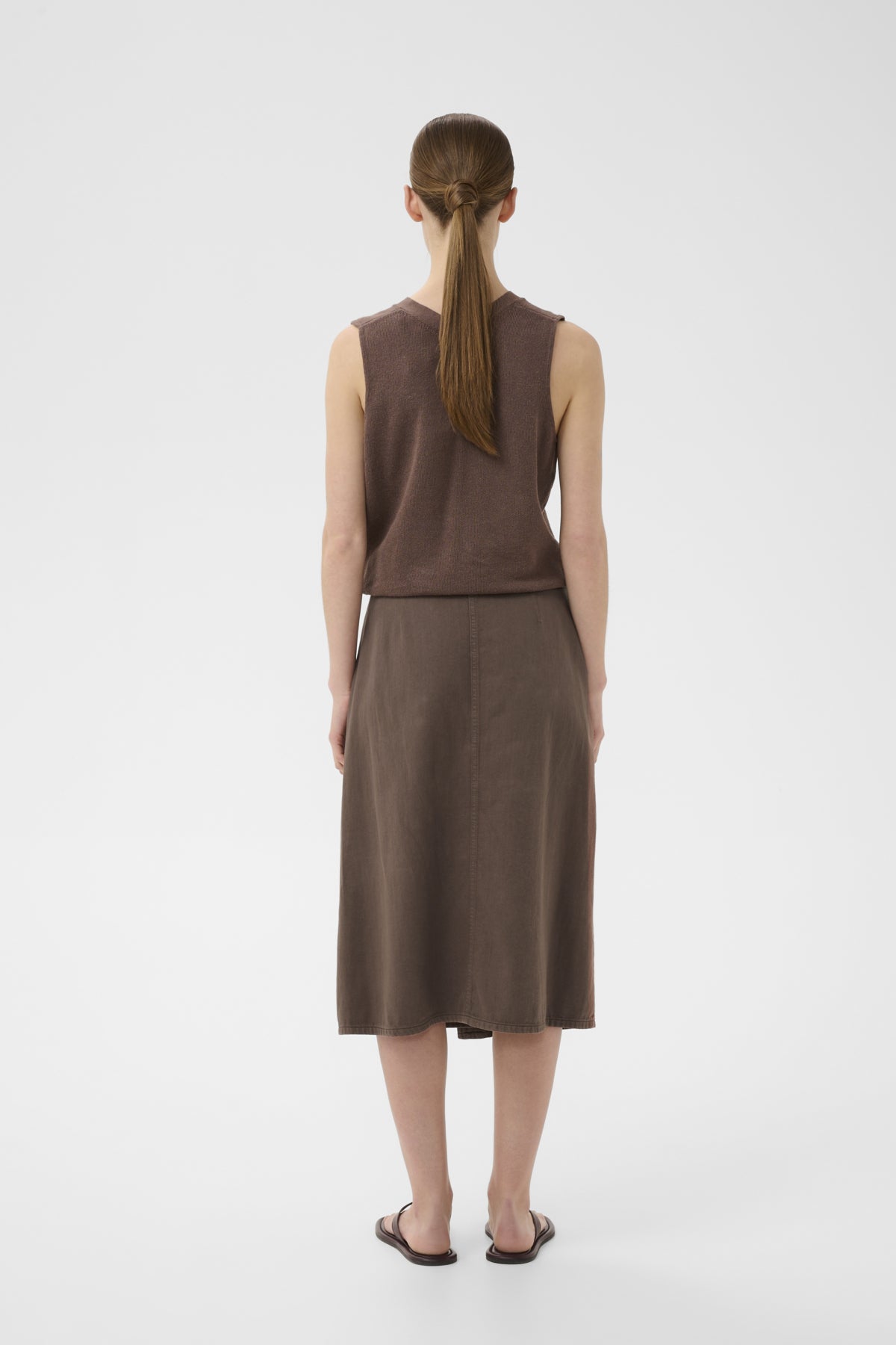 Gladysiw Denim Wrap Skirt