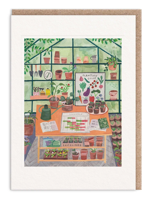 Greenhouse Greeting Card