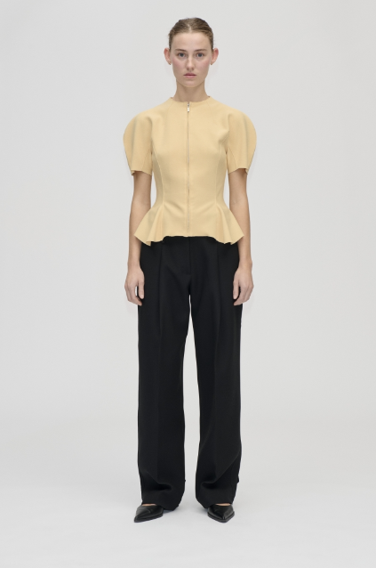 High-Neck Zip Top