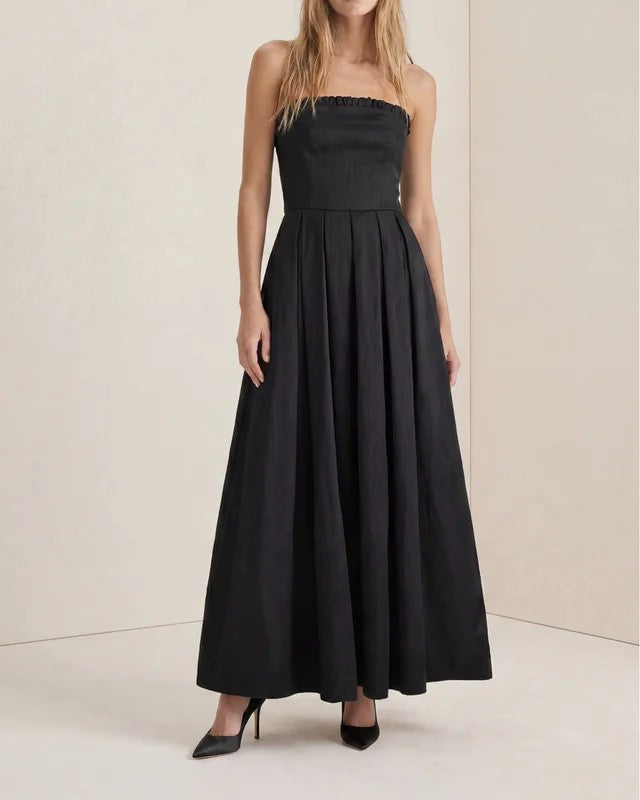 Taffeta Bandeau Dress