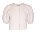Hairy Knit Puffed Jacket