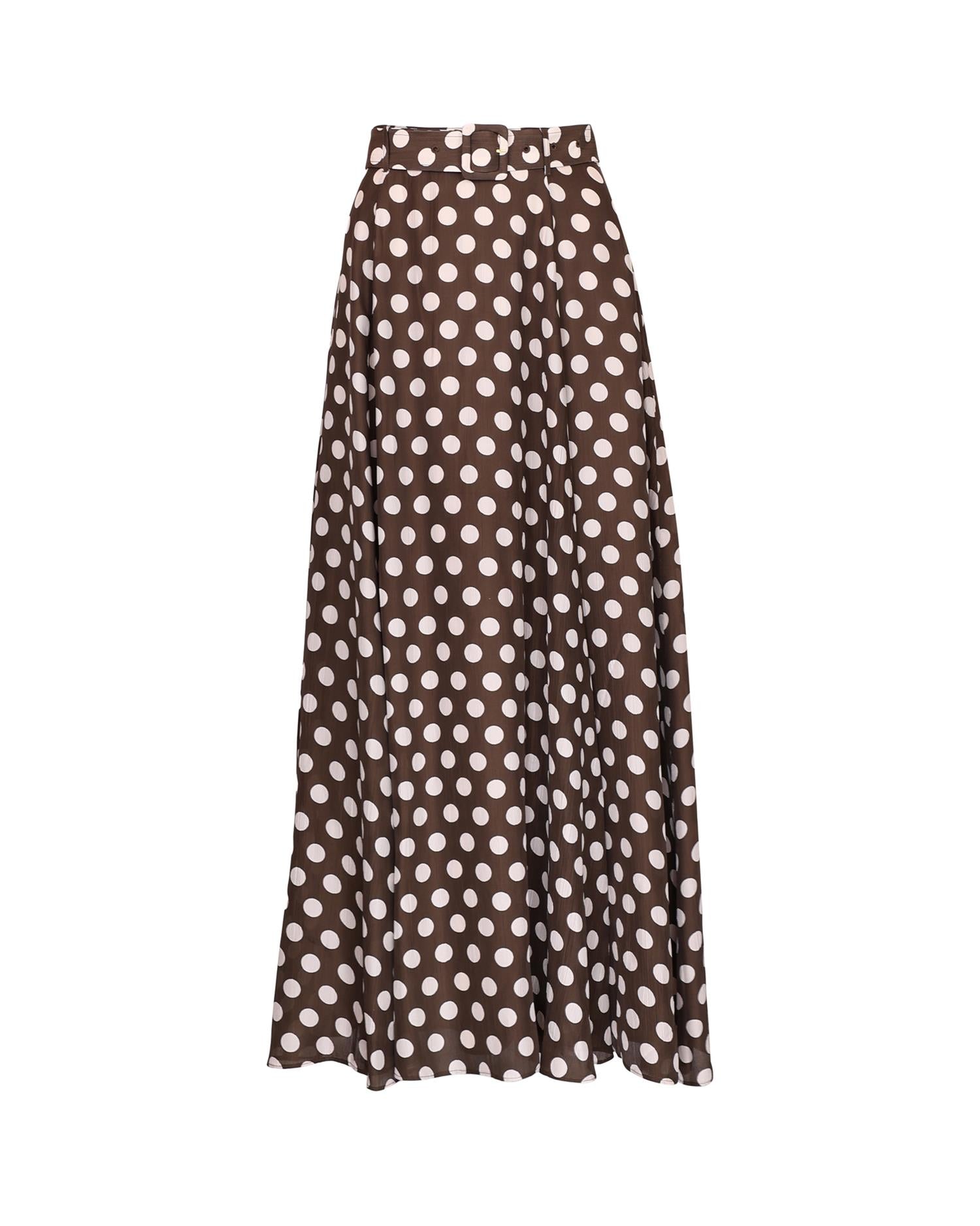 Striped Organza Maxi Skirt