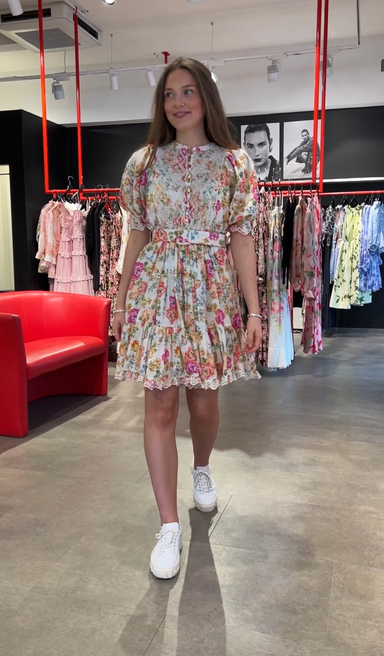 Cotton Slub Shift Dress