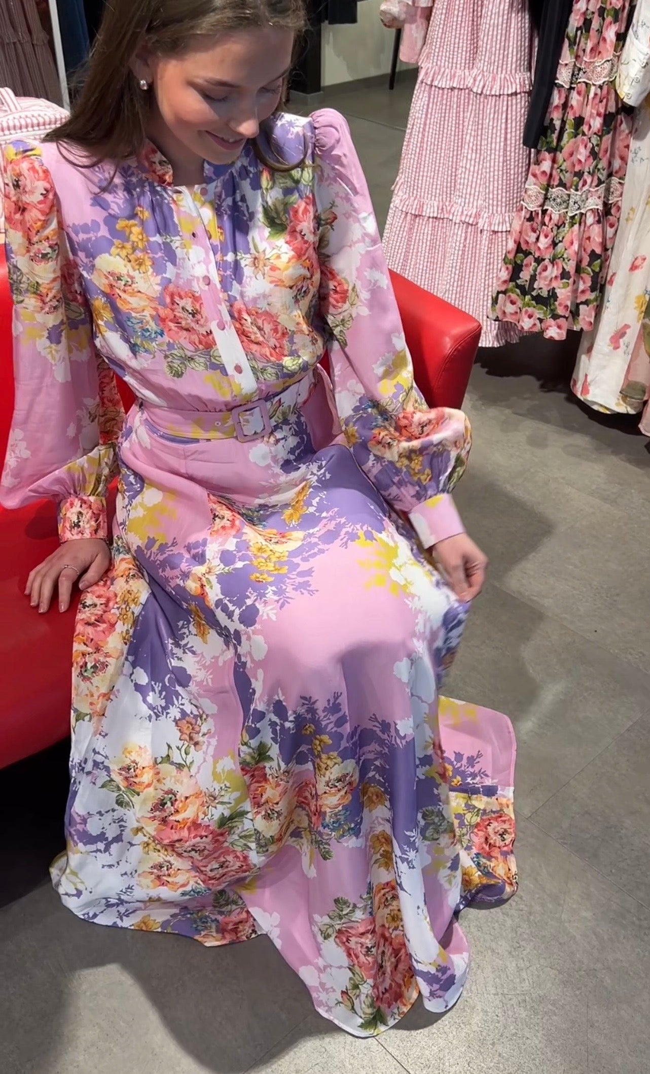 Organza Belt Dress