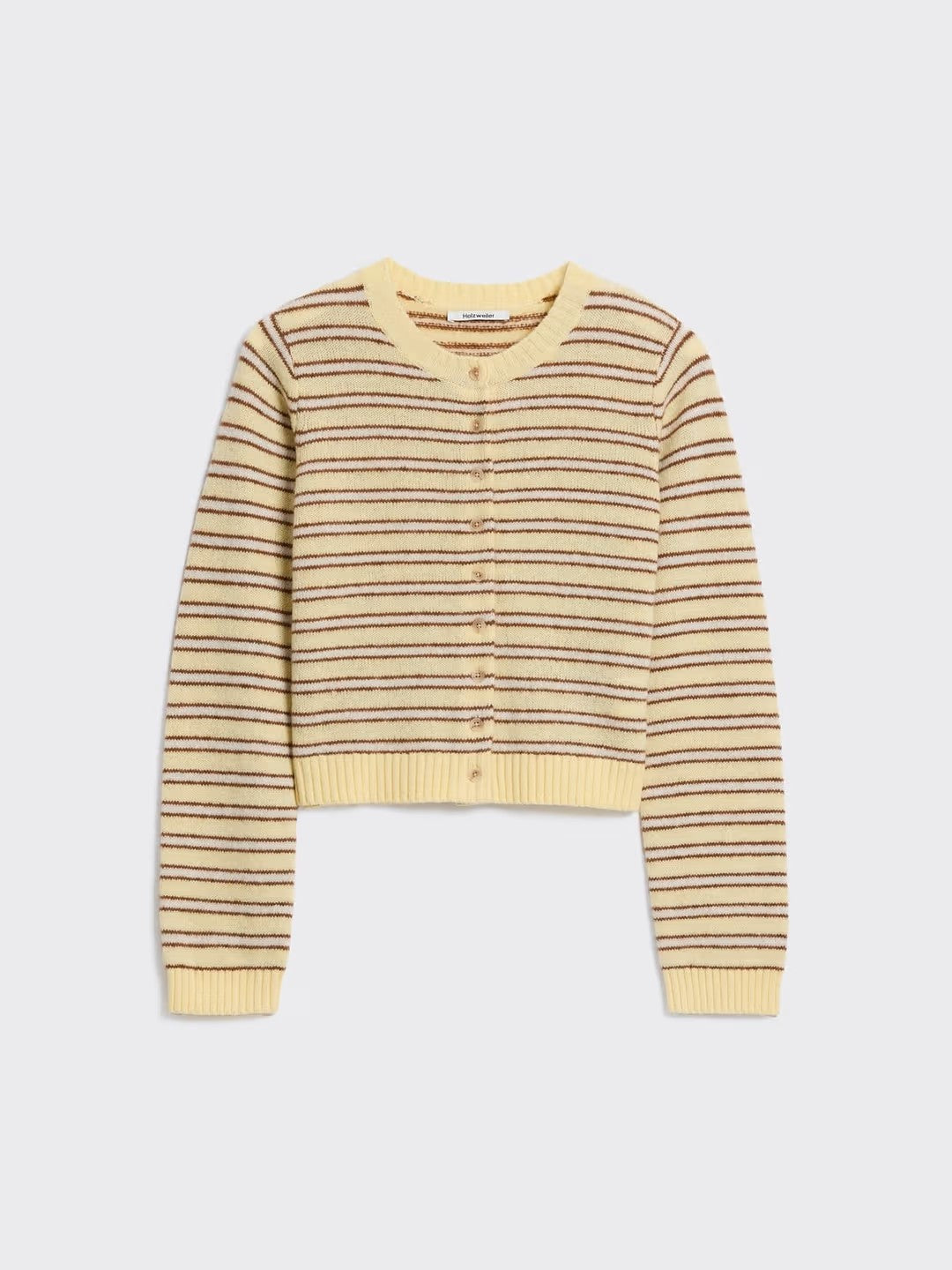 Stripe Wool Cardigan