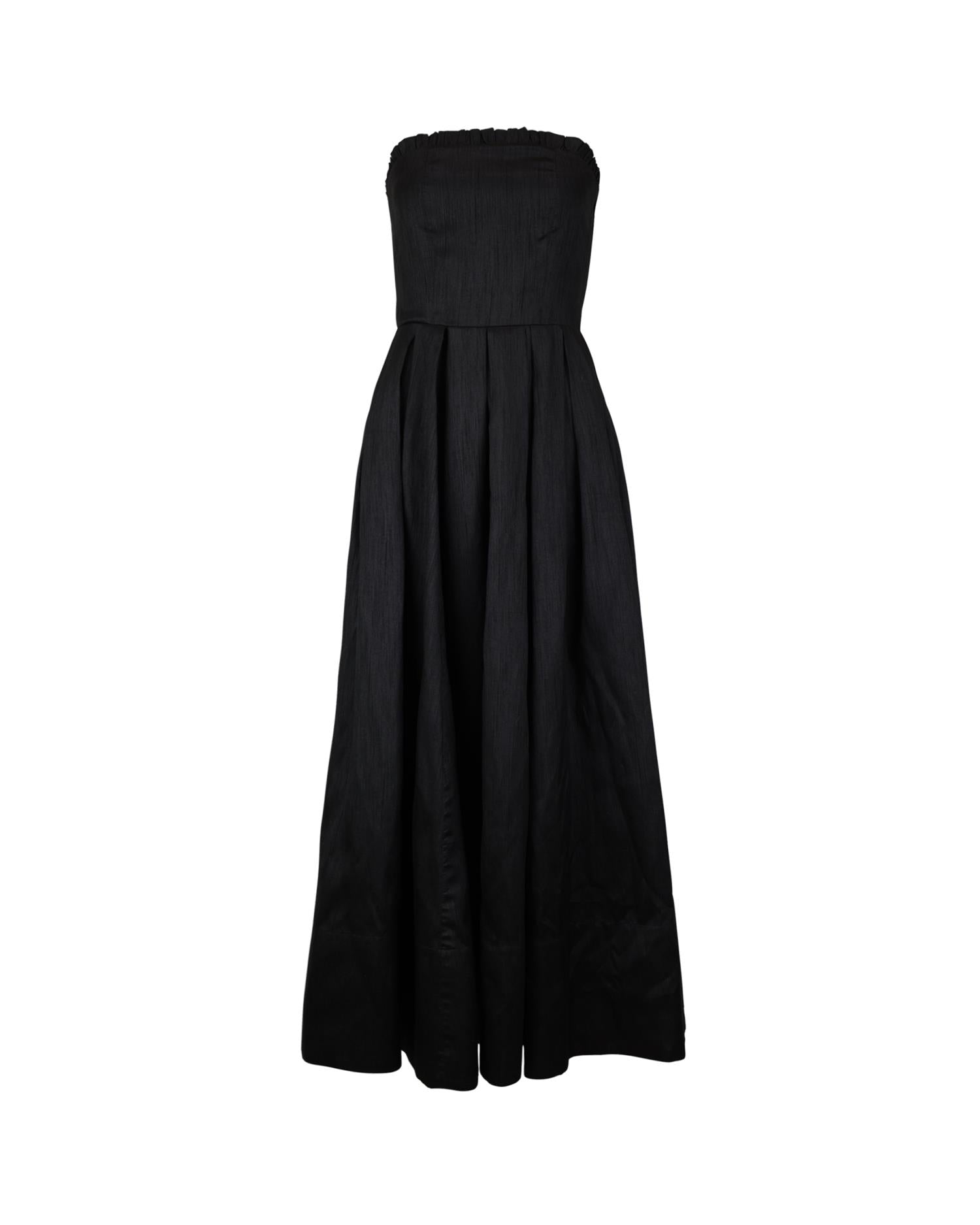 Taffeta Bandeau Dress
