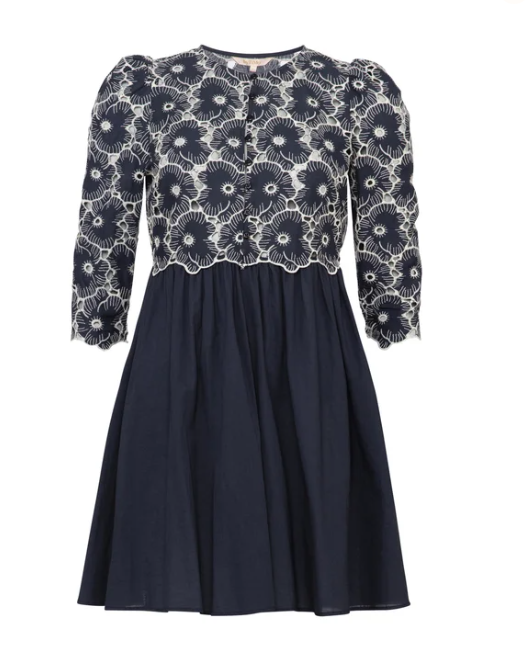 Broderie Angalise Mini Dress