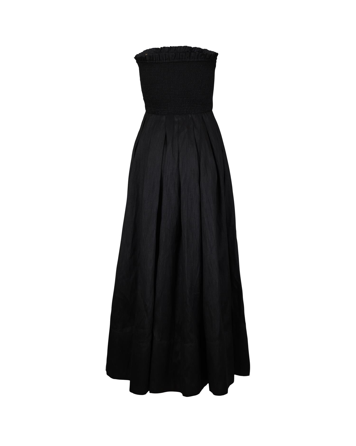 Taffeta Bandeau Dress