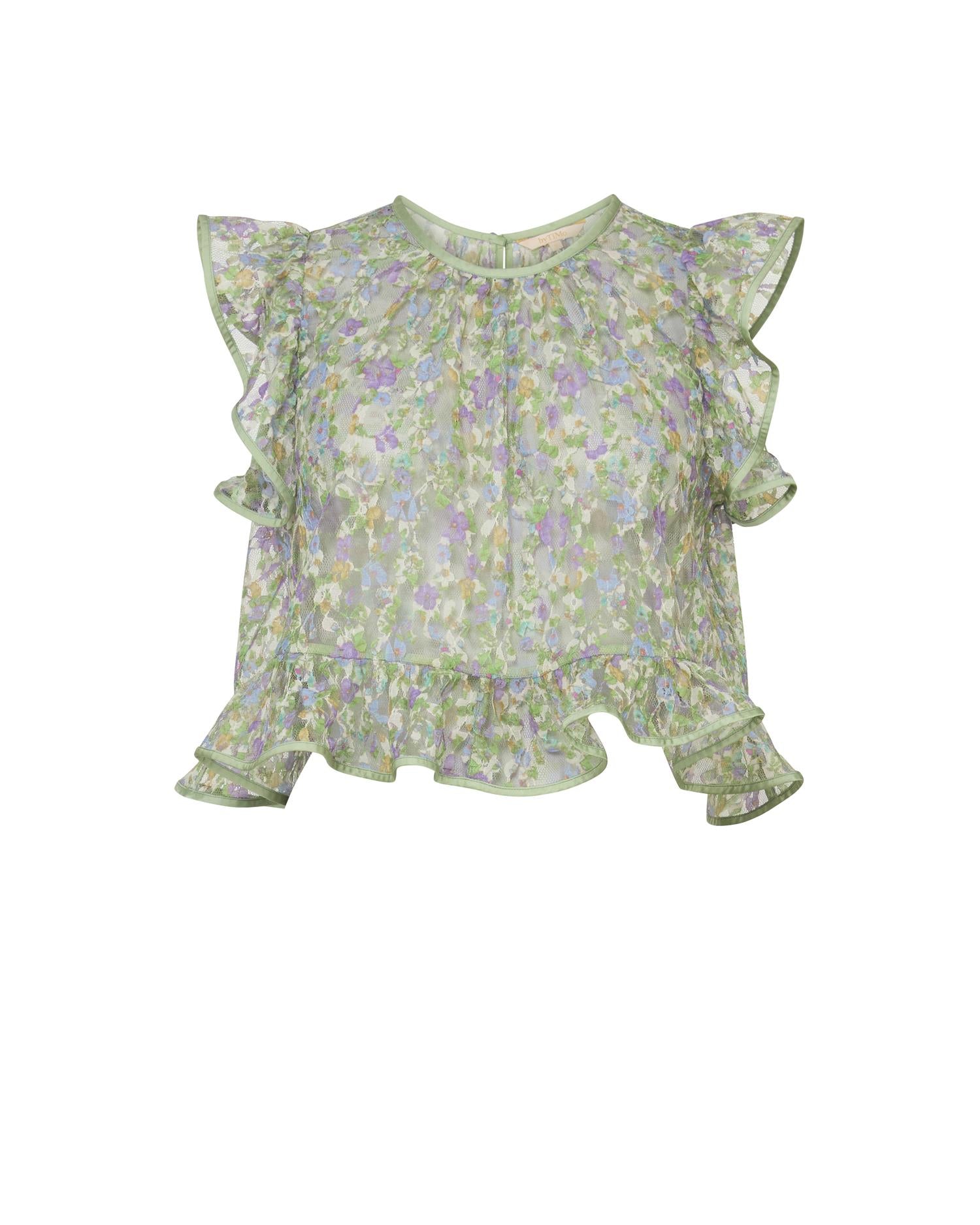 Lace Ruffle Top