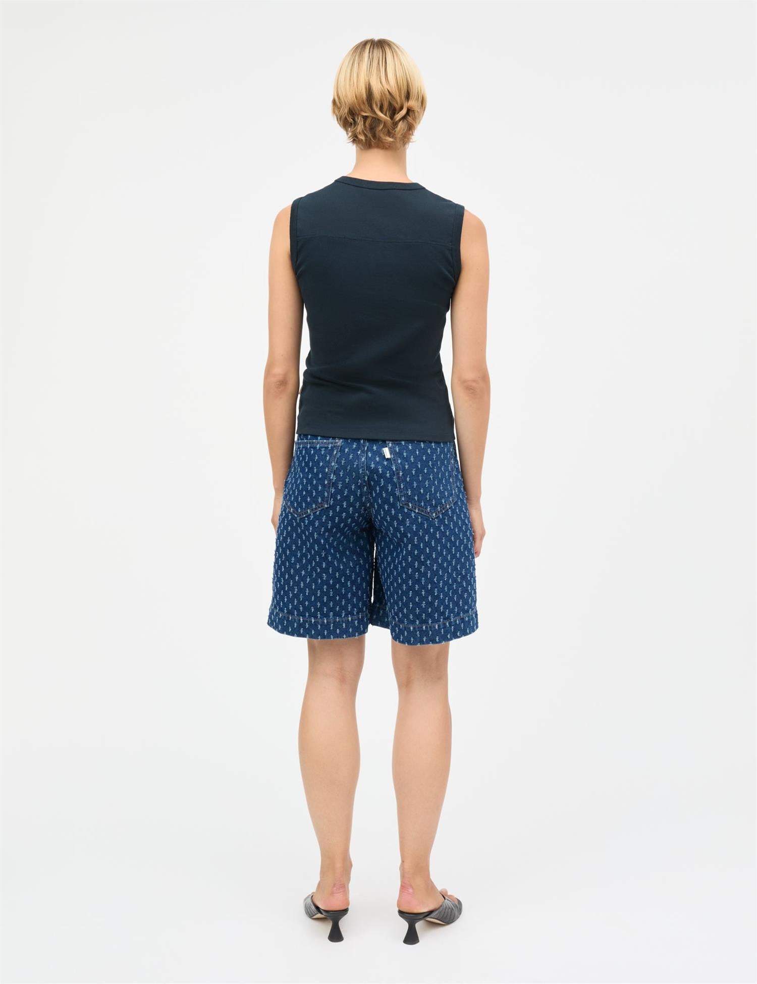 Distress Denim Rossy Shorts