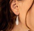 Sculpted drop earrings medium