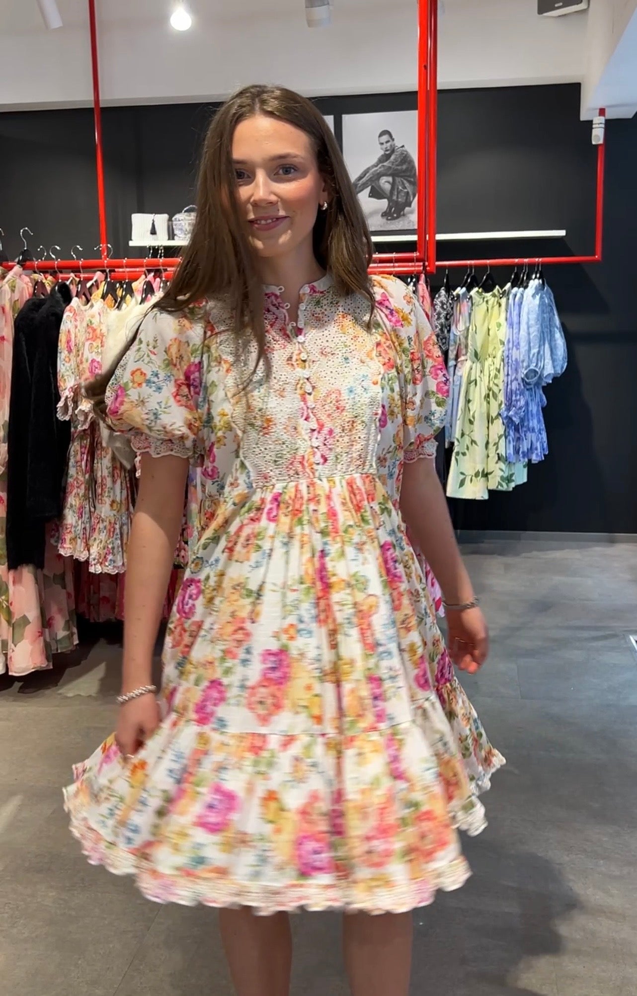 Cotton Slub Shift Dress